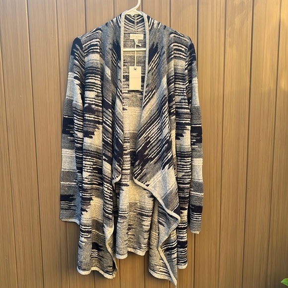 Lucky Brand Open Front Cardigan size XL Aztec Southwestern Boho Hippie New - Picture 2 of 15